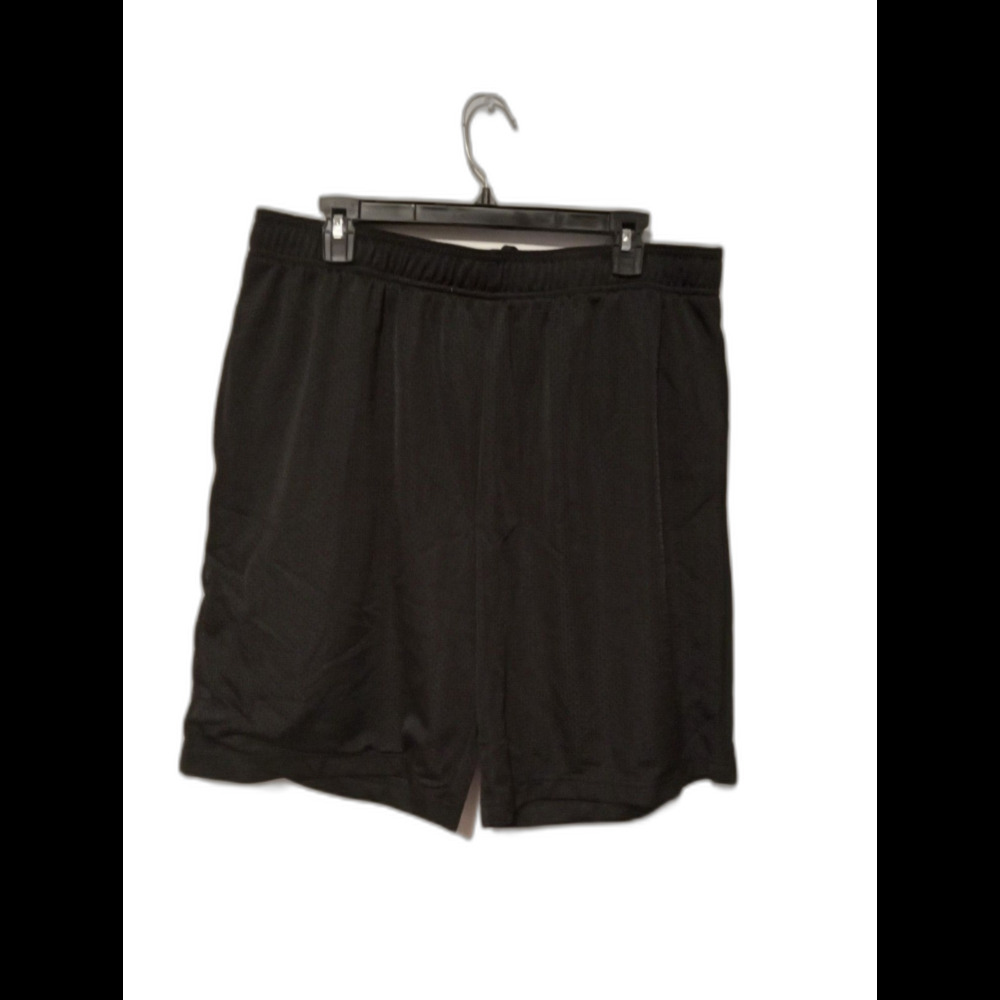 Mens Xersion Black Athletic Shorts Size Large Elastic and Drawstring Waist